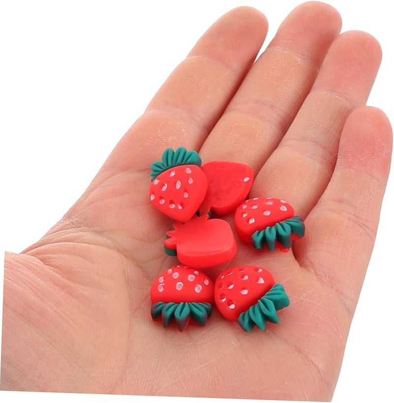 Resin Strawberry Cake Toppers 30pcs For Birthday Baby Shower Valentine Decorations - Image 4